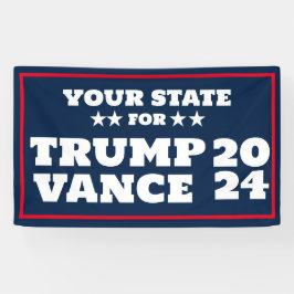 Anpassbares Trump Vance 2024-Banner Banner