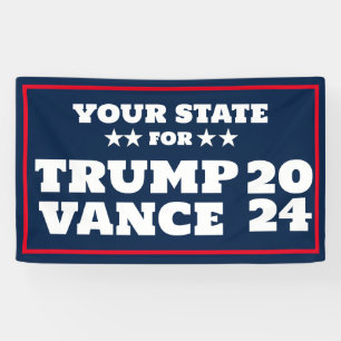 Anpassbares Trump Vance 2024-Banner Banner