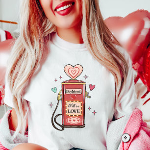 Anpassbares Valentins-T-Shirt im Retro-Stil, 'Lieb T-Shirt