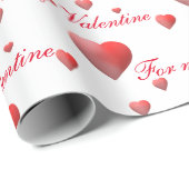 Anpassbares Valentinschleifpapier Geschenkpapier (Rolleneckpunkt)