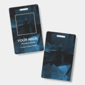 Anpassbares Vertikales ID-Abzeichen Ausweis (Vorder- & Rückseite)