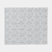 Anpassbares Vintage-Blumenmuster Fleecedecke (Vorderseite (Horizontal))