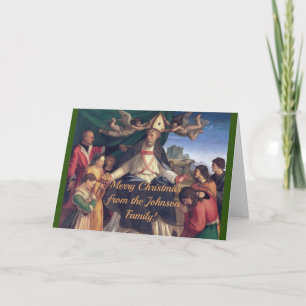 Anpassbares Vintage-Weihnachten Karte