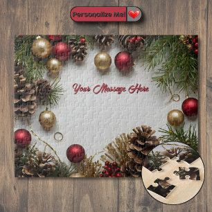 Anpassbares Weihnachtsdesign Puzzle