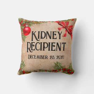 Anpassbares Weihnachtsfoto für Transplantatempfäng Kissen