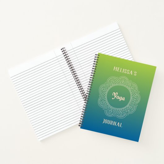Anpassbares Yoga Journal Notizblock (Innenseite)