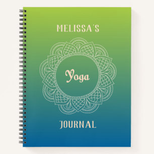 Anpassbares Yoga Journal Notizblock