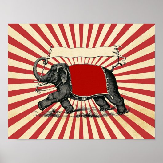 Anpassbares Zirkusplakat Poster (Vorne)