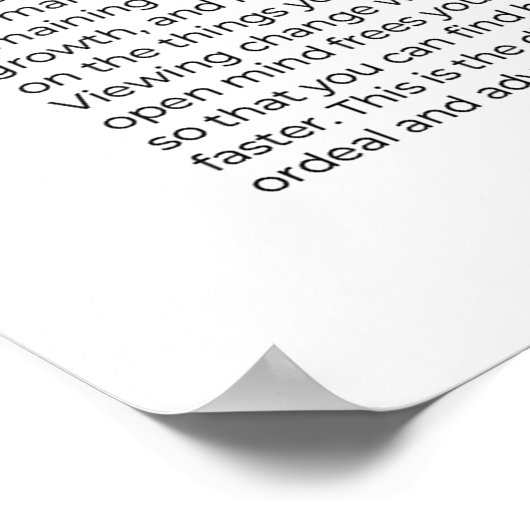 ANPASSBARKEIT Motivierend Wandkunst Poster (Ecke)