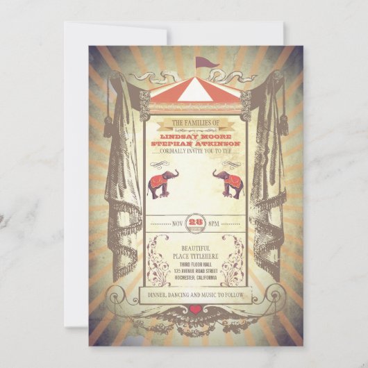 Anpassen aller Textzeilen Einladung (Vorderseite)