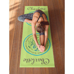 (Anpassen an mich) Yin Yang Olive Workout, Pilates Yogamatte