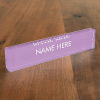 Anpassen, Ändern des Namens Text-Lavendel weiß