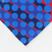 Anpassen beliebiger Name oder Wort | Blau Schwarz/ Fleecedecke (Ecke)