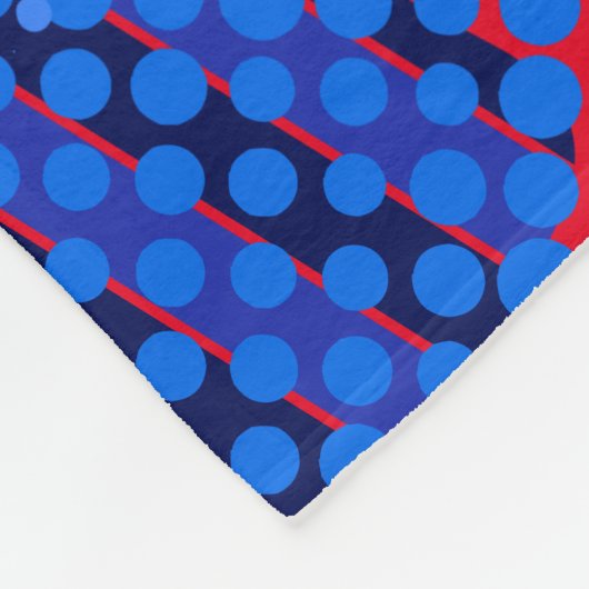 Anpassen beliebiger Name oder Wort | Blau Schwarz/ Fleecedecke (Ecke)