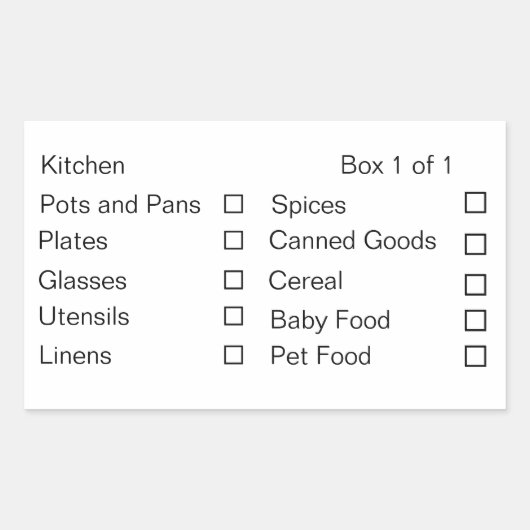 Anpassen beweglicher Labels Rechteckiger Aufkleber (Vorderseite)