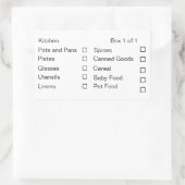 Anpassen beweglicher Labels Rechteckiger Aufkleber (Tasche)