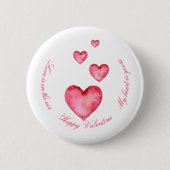 Anpassen Button - Frohe Valentinstag (Vorderseite)