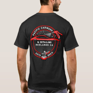 Anpassen Carwash Detailer Vorder- und Rückseite De T-Shirt
