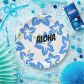 Anpassen Cooler Hawaii-Blume Pappteller (Party)