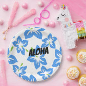 Anpassen Cooler Hawaii-Blume Pappteller (Party)
