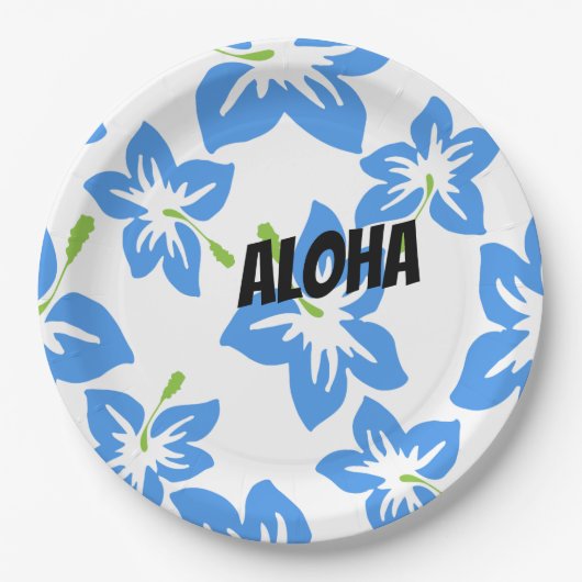 Anpassen Cooler Hawaii-Blume Pappteller (Vorderseite)