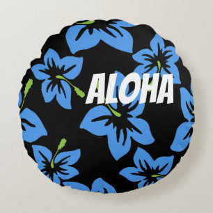 Anpassen Cooler Hawaii-Blume Rundes Kissen
