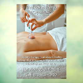 Anpassen der Akupunkturbehandlung 3 Fensteraufkleber