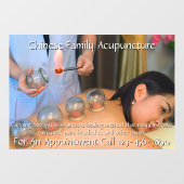 Anpassen der Akupunkturbehandlung 4 Fensteraufkleber (Blatt)