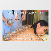 Anpassen der Akupunkturbehandlung 4 Fensteraufkleber (Blatt)