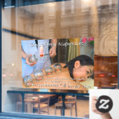 Anpassen der Akupunkturbehandlung 4 Fensteraufkleber (Café-Fenster)