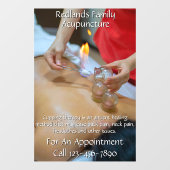 Anpassen der Akupunkturkurierung 2 Fensteraufkleber (Blatt)