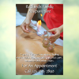 Anpassen der Akupunkturkurierung 2 Fensteraufkleber