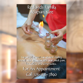 Anpassen der Akupunkturkurierung 2 Fensteraufkleber