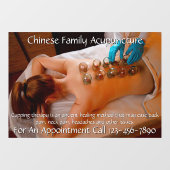 Anpassen der Akupunkturkurierung 5 Fensteraufkleber (Blatt)