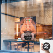 Anpassen der Akupunkturkurierung Fensteraufkleber (Café-Fenster)