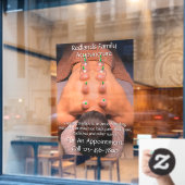 Anpassen der Akupunkturkurierung Fensteraufkleber (Café-Fenster)