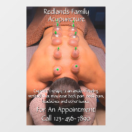 Anpassen der Akupunkturkurierung Fensteraufkleber