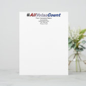 Anpassen der Anzahl der Stimmen auf Buchstaben Briefbogen (Stehend Vorderseite)