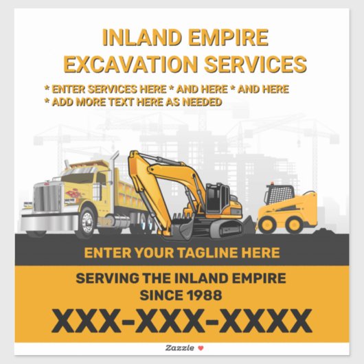 Anpassen der Bauweise des Generalunternehmers Aufkleber (Blatt)