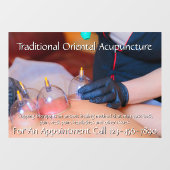 Anpassen der Behandlung von akupunktur 6 Fensteraufkleber (Blatt)