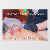 Anpassen der Behandlung von akupunktur 6 Fensteraufkleber (Blatt)