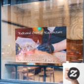 Anpassen der Behandlung von akupunktur 6 Fensteraufkleber (Café-Fenster)