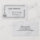 Anpassen der beiden Seiten von grauem und schwarze Visitenkarte (Vorne/Hinten)