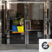 Anpassen der benutzerdefinierten Fensterklammern f Fensteraufkleber (Büro Tür)