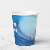 Anpassen der Blue Wave Election 2022 Paper Cups Pappbecher (Links)