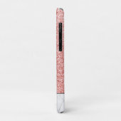 Anpassen der Blushed Rose Gold Imitate Glitzer Mar Case-Mate iPhone Hülle (Hinten/Links)