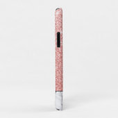 Anpassen der Blushed Rose Gold Imitate Glitzer Mar Case-Mate iPhone Hülle (Hinten/Rechts)