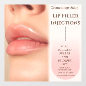Anpassen der Botox Lip Filler Cosmetology Schönhei Fensteraufkleber (Blatt)