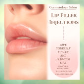 Anpassen der Botox Lip Filler Cosmetology Schönhei Fensteraufkleber (Blatt 3)