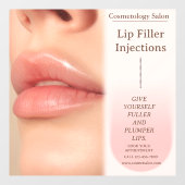 Anpassen der Botox Lip Filler Cosmetology Schönhei Fensteraufkleber (Blatt)